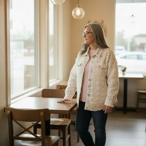 Quilted Button-Front Cottafe Core Jacket - Women's Lightweight Coat